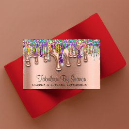 Carte De Visite Maquillage Brow Purple Holographe