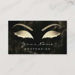 Carte De Visite Maquillage cils Parties scintillant diamant noir m