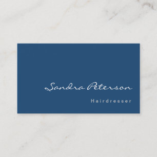 Carte De Visite Maquillage coiffeur bleu Artiste Style Consultant