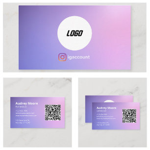 Carte De Visite Maquillage de la peau Esthétique Services Logo QR 