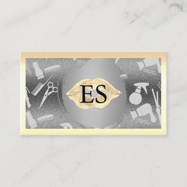 Carte De Visite Maquillage et outils pour cheveux (Devant)