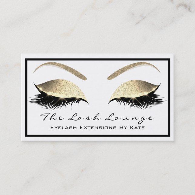 Carte De Visite Maquillage Eyebrow Beauté Lashes Parties scintilla (Devant)