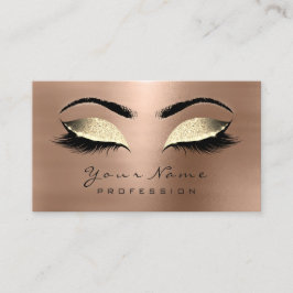 Carte De Visite Maquillage Eyebrow Eyes Lashes Parties scintillant