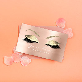Carte De Visite Maquillage Eyebrow Eyes Lashes Parties scintillant
