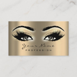 Carte De Visite Maquillage Eyebrow Eyes Lashes Parties scintillant