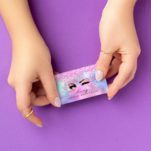 Carte De Visite Maquillage Eyebrow Parties scintillant des cils fr