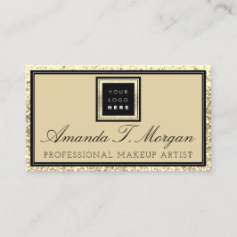 Carte De Visite Maquillage Eyelash Event Planner Logo Gold Modern