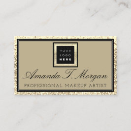 Carte De Visite Maquillage Eyelash Event Planner Logo Gold Royal
