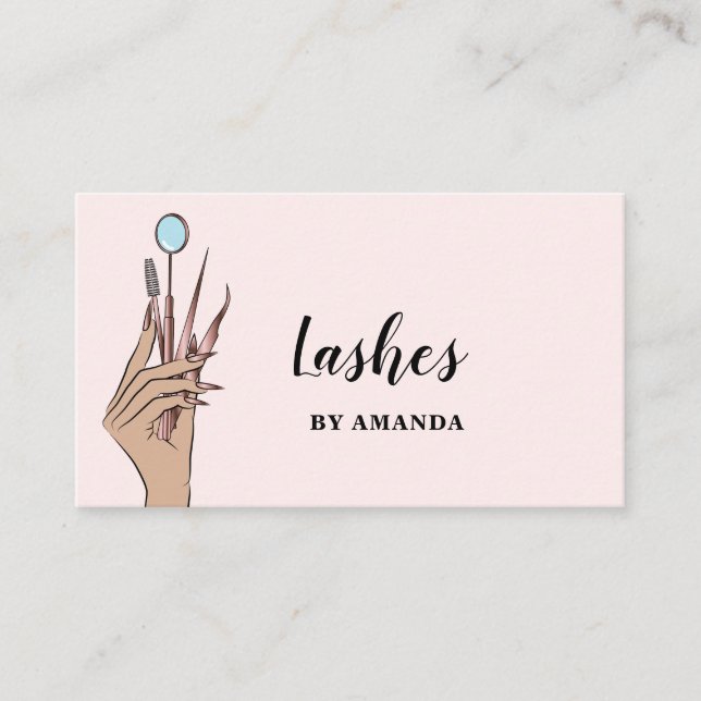 Carte De Visite Maquillage moderne Eyebrow Eyes Lashes Girls (Devant)