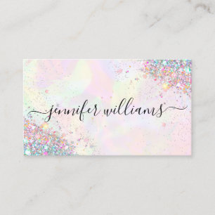 Carte De Visite Maquillage Parties scintillant Holographique Parti
