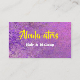 Carte De Visite maquillage peintre rose violet Abstrait