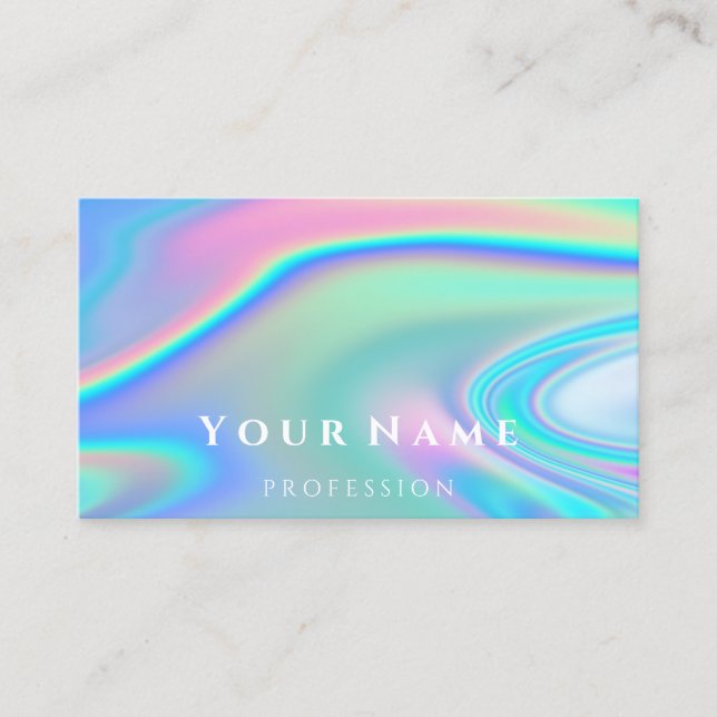 Carte De Visite Maquillage professionnel Artis Nails Holographe Un (Devant)