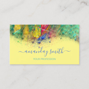 Carte De Visite Maquillage professionnel Artiste Abstrait Painte