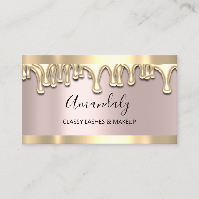 Carte De Visite Maquillage professionnel Artiste Blush Waxing Lash (Devant)
