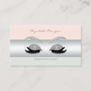 Carte De Visite Maquillage professionnel moderne, Parties scintill