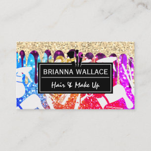 Carte De Visite Maquiller les brosses   Liste de contrôle des chev