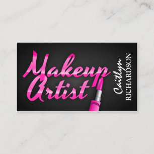 Carte De Visite Maquilleur à la mode à la mode