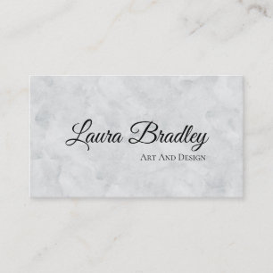Carte De Visite Marbre blanc fantôme standard 3,5 pouces x 2,0 pou