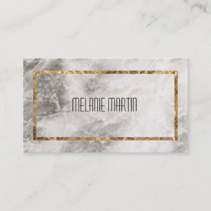 Carte De Visite Marbre de cadre Lux Gold Foil