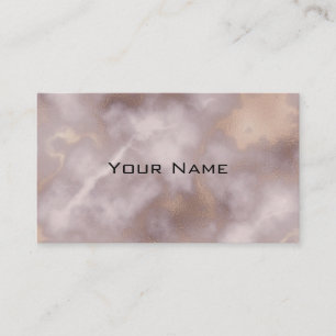 Carte De Visite Marbre de luxe chic fumé blanc gris et or