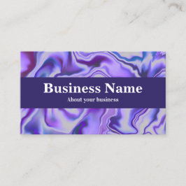 Carte De Visite Marbre élégant bleu et violet Abstrait
