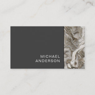 Carte De Visite Marbre et noir plat professionnel