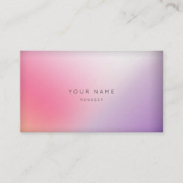 Carte De Visite Marbre Ombre violet rose minimal Manager Vip
