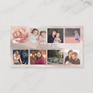 Carte De Visite Marbre pour photographe professionnel - 8 designs 
