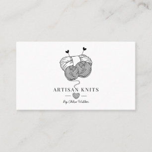 Carte De Visite Marchandises Et Instruction De Tricot Artistique C