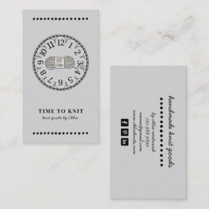 Carte De Visite Marchandises Knit artisanales