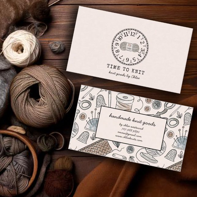 Carte De Visite Marchandises Knit artisanales (Créateur téléchargé)