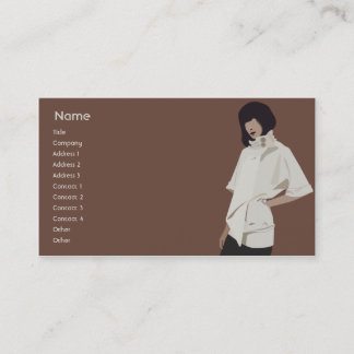 Carte De Visite Marchandiseur de mode - affaires