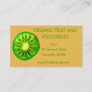 Carte De Visite Marché des fermiers agriculture de légumes biologi