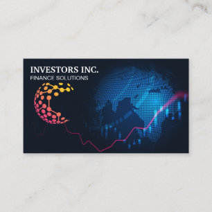 Carte De Visite Marchés financiers mondiaux   Logo d'entreprise