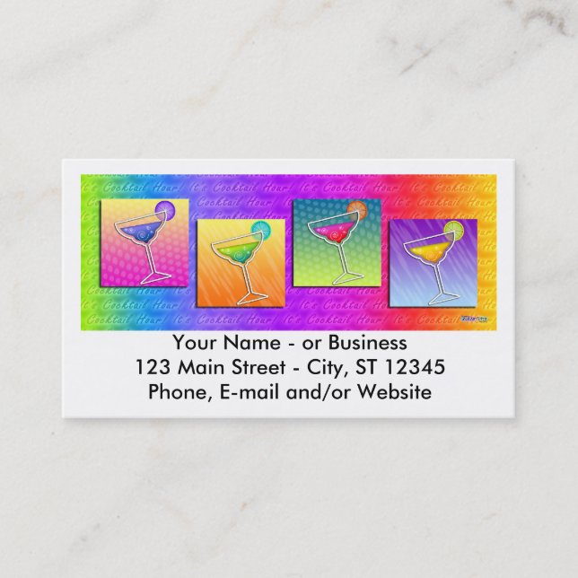 Carte de visite - margaritas d'art de bruit (Devant)