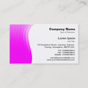 Carte De Visite Marge en vague - Magenta