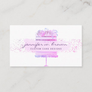 Carte De Visite Mariage Cake Baker Événement Planificateur Parties