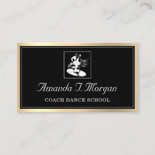 Carte De Visite Mariage de l'école de danse du planificateur d'é