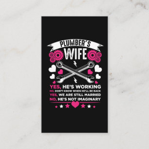 Carte De Visite Mariage du mari de la fillette de plombier