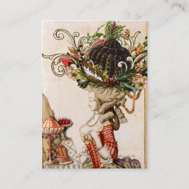 Carte De Visite Marie lunatique Antoinette les a laissés manger du (Devant)