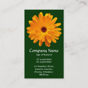 Carte De Visite Marigold orange - Vert foncé