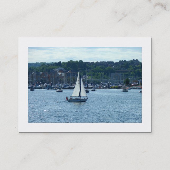 Carte De Visite Marina de Cardiff (bordée) (Devant)