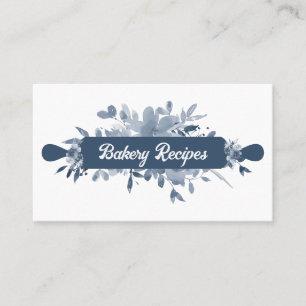 Carte De Visite Marine Blue Pâtisserie Chef boulangerie maison