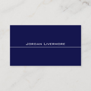 Carte De Visite Marine de base professionnelle, simple moderne