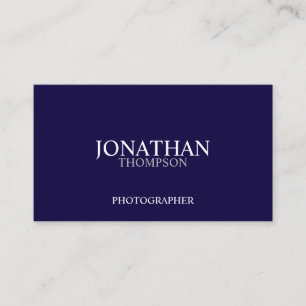 Carte De Visite Marine professionnelle bleu et blanc