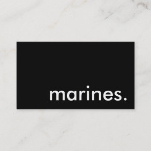 Carte De Visite Marines.