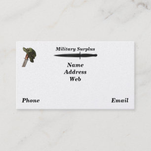Carte De Visite Marines militaires de l'Armée de l'Air de marine