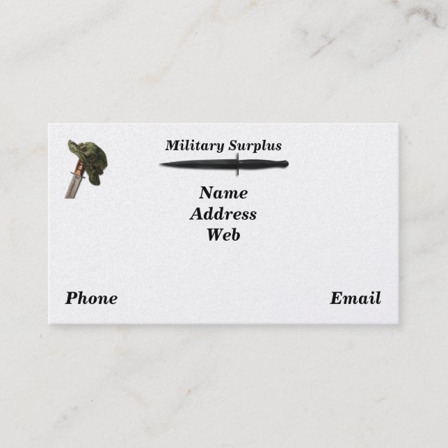 Carte De Visite Marines militaires de l'Armée de l'Air de marine (Devant)