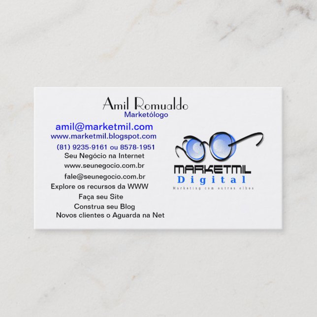 Carte De Visite Marketing Digital (Devant)