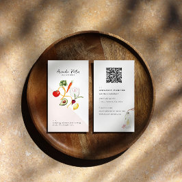Carte De Visite Marque de bien-être | Code QR nutritionniste